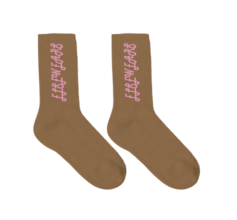 CURLY BROWN SOCKS