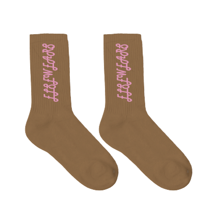 CURLY BROWN SOCKS